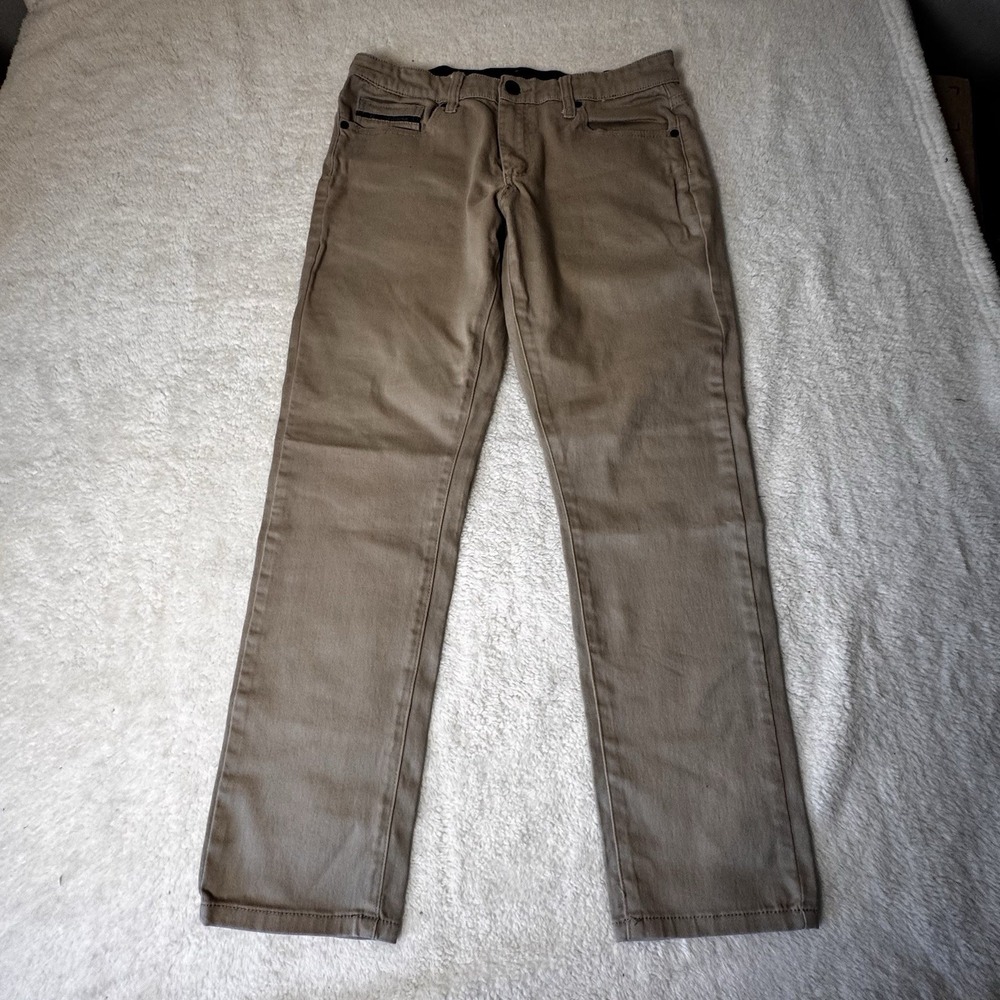 Fried Denim Slim Fit Jeans Men's 34x30 Tan Stretch 5 Pocket Pants